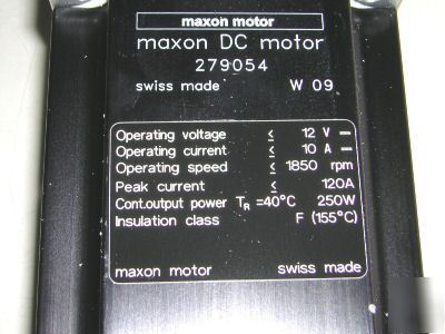 New maxon dc motor re 75 + maxon tacho 250WATT 279054