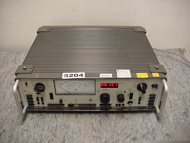 Siemens D2155 level meter w/ W3155 osc