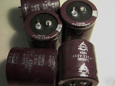 330UF 450V capacitor for tube amp lot of 5 used tested