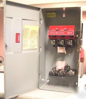 General electric TH3363 100 a safety switch fused 600V 