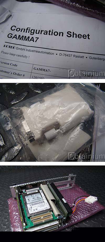 Kontron rotec GAMMA7 vme cpu module unused 