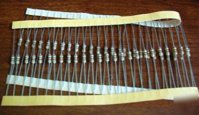 Lot of 50 resistors 1.5 kohm 1%, - with bonus chart 