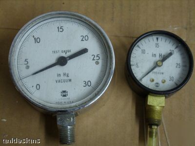 New 5PC lot & used vacuum gauges ashcroft ametek usg 