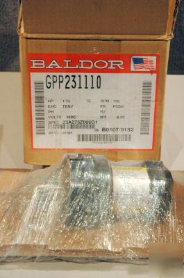 New baldor industrial motor GPP231110 1/35HP 120RPM 