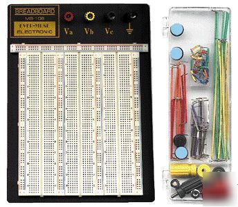 Solderless breadboard - 2,390 tiepoints with jumpers