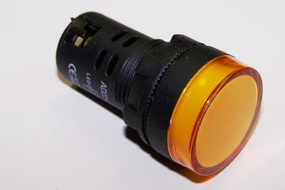 New 10 led pilot lights 22MM yellow led bulb ac/dc 