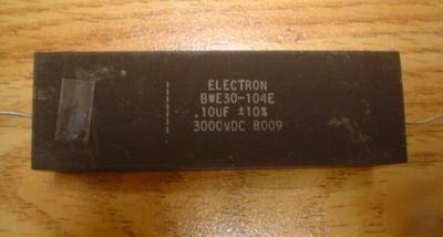 New 1PC hi volt 3000V 0.1UF axial mylar capacitors 