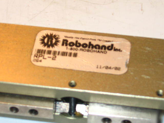 Robohand pneumatic parallel air gripper rpl-2