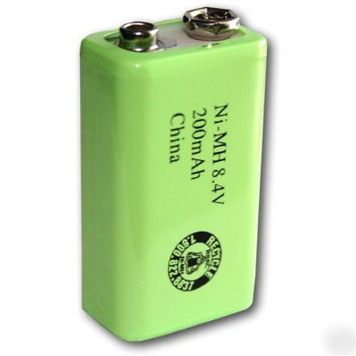 New 9V 200MAH nimh rechargeable battery 8.4V cell bulk 