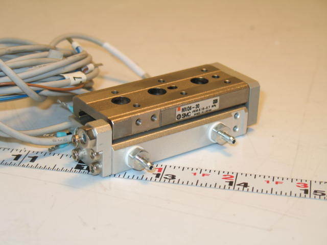 Smc pneumatic air linear guided table MXQ6-30 w/switch