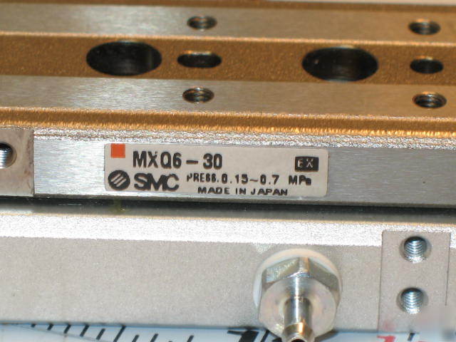 Smc pneumatic air linear guided table MXQ6-30 w/switch