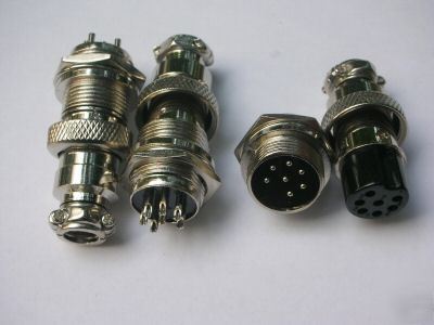 3, 7 pin male & female panel chassis connector kit,99