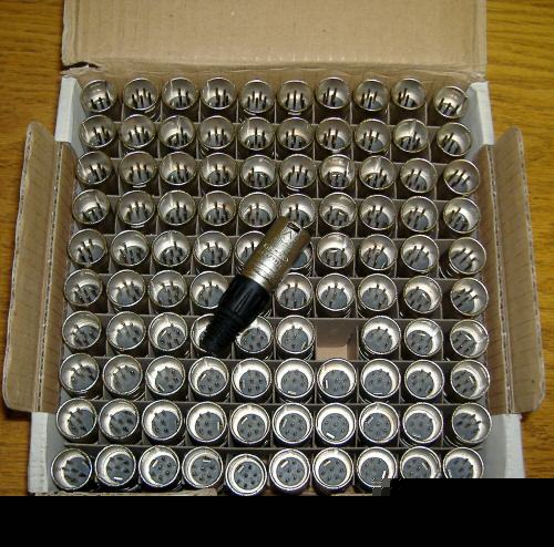 New 100 neutrik nc-6MSX six pin connectors