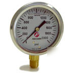 New car wash gauge 0-2000PSI 1/4