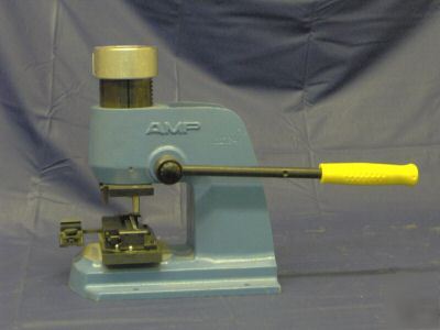 Tyco amp manual arbor press 91085-2 with tooling