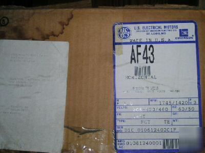 Us motors AF43 1HP three phase electric motor