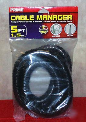 Flex tube cable manager - keep cables neat, tangle free