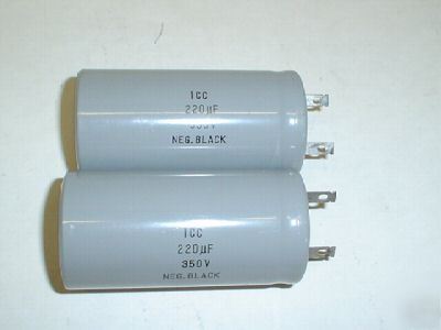 New 2 pcs photo flash 350V 220UF capacitor 