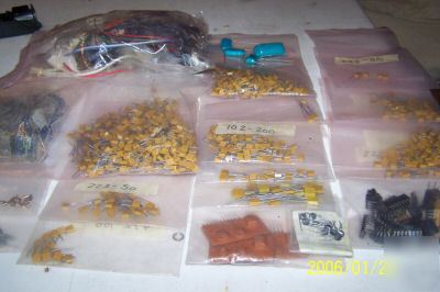 Large lot of components