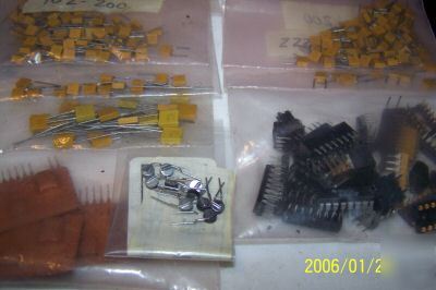 Large lot of components