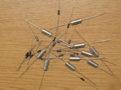 New 25 pcs 6V 4.7UF axial tantalum capacitors mil spec