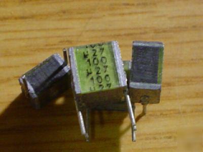 New 500 siemen 100V .27UF box mylar capacitors 