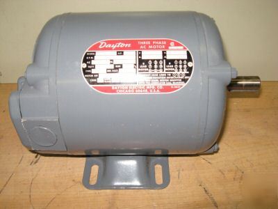 Dayton 3-phase motor ac 1/3 hp 2N102