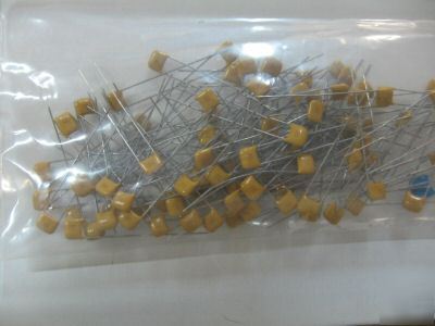 98PCS p/n 2C20X7R334K050B ; cap, 0.33UF 50V 10%, radial