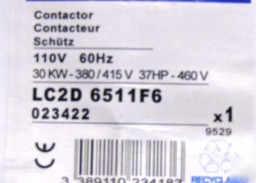 New - reversing contactor - up to 37 hp 3 phase