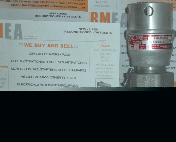 Vantage technology pxd-73032-g plug for haz. locations