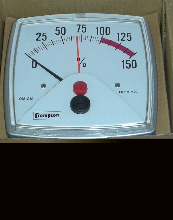 New crompton percent panel meter 016-01VA-mjif-er 