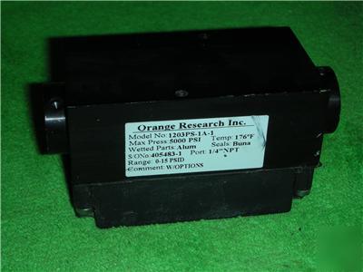 Orange research piston differential pressure gauge 1203