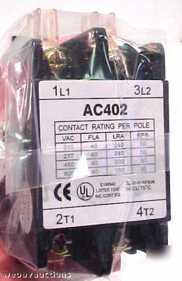 3 ct lot definite purpose contactors 2 poles 240V bin w