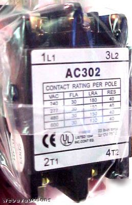 3 ct lot definite purpose contactors 2 poles 240V bin w