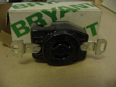 New bryant 7210 receptacle porcelain 20A 250V qty (3) >