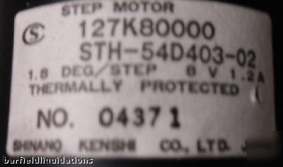 Shinano kenshi sth-54D403-02 8V 1.2A 1.8 deg/step motor