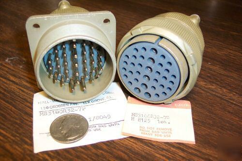 2 sets of 35 pin male / female amphenol plugs *4 pcs