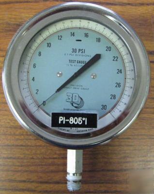 3D precision direct drive test gauge 30 psi 1/4% accura
