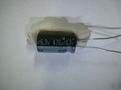 470UF 6.3V nichicon alum electr radial capacitors 50PCS