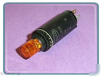 Dialco momentary pushbutton switch with yellow led