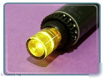 Dialco momentary pushbutton switch with yellow led