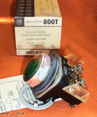 New allen bradley 800T-A1A green push button warranty