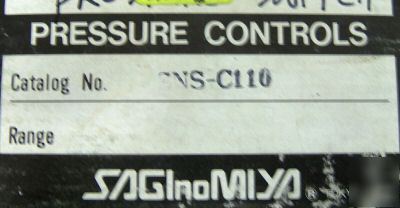 Saginomiya sns-C110 single pressure control 1.5MPA max