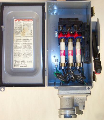 Square d 60A 600V interlocked recepticle switch H362AWC