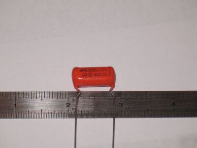 10 sprague orange drop .03UF 400V capacitors lot poly