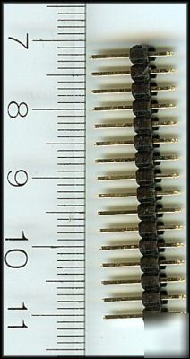 32 pin breakaway header 2 rows of 16 gold / PH2-32S-g