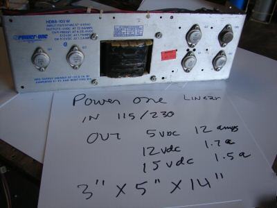 Cnc power supply 5 vdc 12 a, 12 vdc 1.7A, 