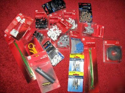 Gb gardner bender mixed lot electrical staples/supplies