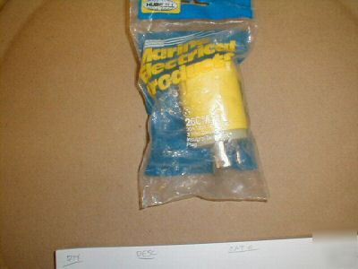 Hubbell twistlock marine plug 3W 30A - 26CM11