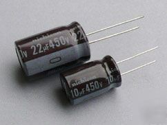 New 10 pcs 22UF 450V 105C radial capacitor electrolytic 